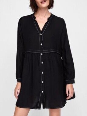 Zara Button Down Shirt Dress